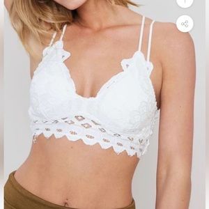 Ivory lace bralette